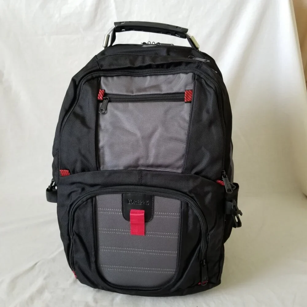 NEW! Topnotch Water-resistant Backpack w/USB/Luggage Strap/Padded Laptop Pocket - Picture 5 of 16